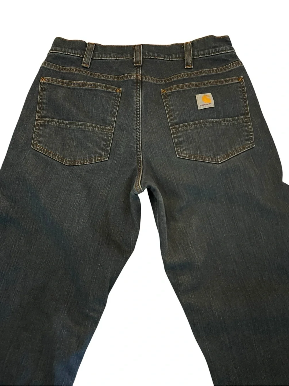 Carhartt Men's Straight Cut Relaxed Fit Jeans - Dark Indigo - Lined 31 x 32